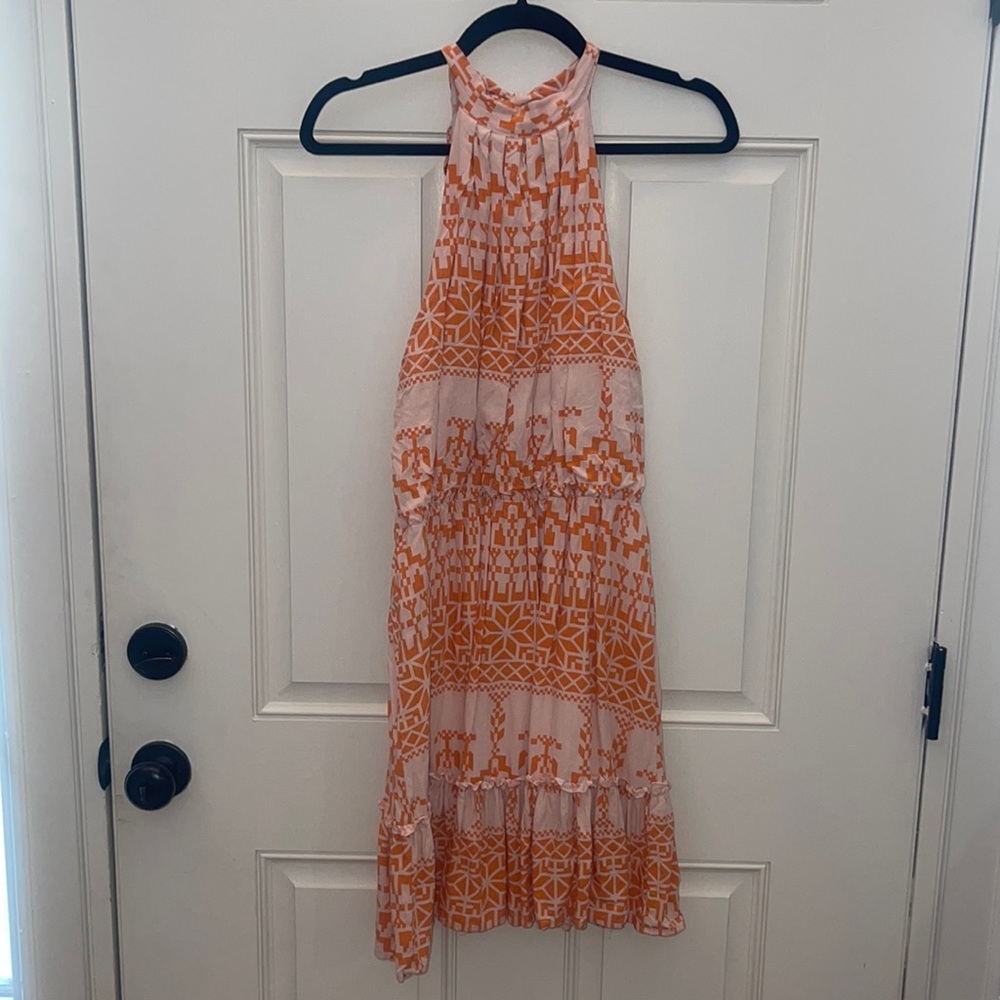 BTFBM haltered top orange dress